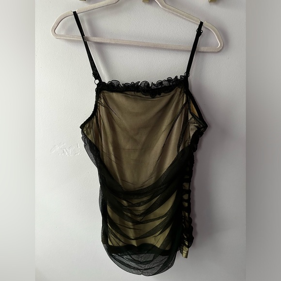 Boston Proper Black Tulle Top Size M - Picture 9 of 11